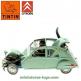 La 2 cv Citroën accidentée des Dupont en miniature de la collection Tintin 1/43e