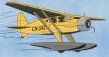 L'Hydravion jaune en miniature de Tintin et le crabe aux pinces d'or