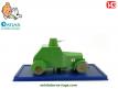 L'auto blindée japonaise de Tintin et le lotus bleu en miniature par Atlas au 1/43e