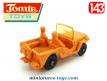 La Jeep orange en miniature de Tomte Laerdal au 1/43e incomplète