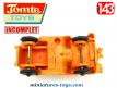 La Jeep orange en miniature de Tomte Laerdal au 1/43e incomplète