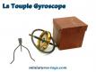 La Toupie Gyroscope ancienne en métal avec support
