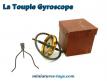 La Toupie Gyroscope ancienne en métal avec support