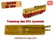 Le Trolleybus Vétra CS 60 des OTL lyonnais miniature en bois au 1/50e incomplet