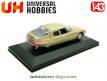 La SM Citroën Maseratti en miniature par Universal Hobbies au 1/43e incomplète