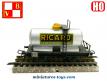 Le wagon citerne Ricard miniature de la marque VB au HO 