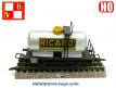 Le wagon citerne Ricard miniature de la marque VB au HO 