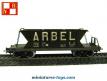 Le wagon trémie Arbel en miniature au HO de la marque VB