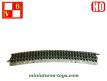 Un lot de 10 rails courbes miniatures au H0 de la marque VB France