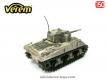 Le char Sherman M4 A3 miniature de Verem aspect vieil argent au 1/50e