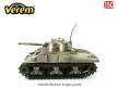 Le char Sherman M4 A3 miniature de Verem aspect vieil argent au 1/50e