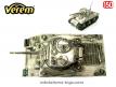 Le char Sherman M4 A3 miniature de Verem aspect vieil argent au 1/50e