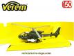 Un hélicoptère français Gazelle en miniature militaire par Verem au 1/50e
