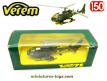 Un hélicoptère français Gazelle en miniature militaire par Verem au 1/50e