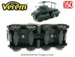 Le blindé allemand Sdkfz 232 Bussing Nag gris miniature de Verem au 1/50e