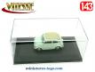 La voiture miniature Fiat 500 découvrable bleue de Vitesse au 1/43e
