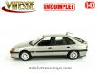 La Renault Safrane TD initiale 1998 miniature de Vitesse au 1/43e incomplète