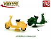 Les deux Scooter miniatures par Vitesse au 1/43e incomplets