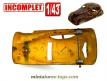 La voiture miniature en tôle de marque inconnue incomplète au 1/43e