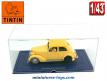 L'Amilcar accidentée de Tintin et Le crabe aux pinces d'or en miniature au 1/43e
