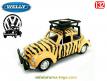 La Coccinelle Safari sable de Volkswagen en miniaturede Welly au 1/32e
