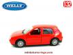 La Golf 4 de Volkswagen rouge en voiture miniature par Welly au 1/32e