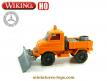Le camion Mercedes chasse neige en miniature de Wiking au 1/87e H0 HO