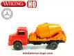 Le camion Mercedes toupie à béton en miniature de Wiking au 1/87e H0 HO