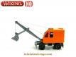 La pelleteuse excavatrice sur roues en miniature Wiking vintage au 1/87e H0 HO