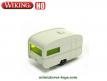 La caravane blanche en miniature de Wiking au 1/87e H0 HO