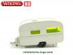 La caravane blanche en miniature de Wiking au 1/87e H0 HO