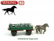 Le chariot laitier hippomobile miniature de Wiking au 1/87e H0