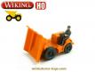 Le mini tracteur Dumper sur roues en miniature Wiking vintage au 1/87e H0 HO