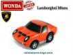 La Lamborghini Miura orange en miniature de Wonda au 1/87e HO H0