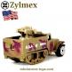 L'Half-track américain M3 et la jeep militaire miniatures de Zylmex au 1/60e