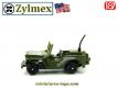 La jeep militaire en miniature par Zylmex au 1/87e