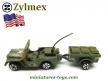 L'Half-track américain M3 et la jeep en miniatures de Zylmex au 1/60e